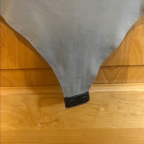 Gray Short Sleeve Bodysuit - Picture 5 of 5